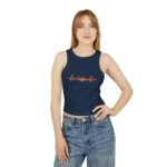 coffee heartbeat racer women tank crop top