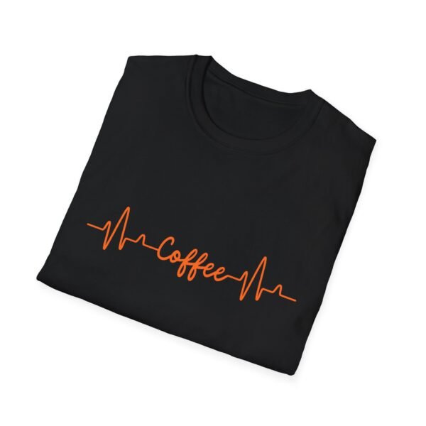 coffee heartbeat unisex t shirt — funny caffeine lover tee