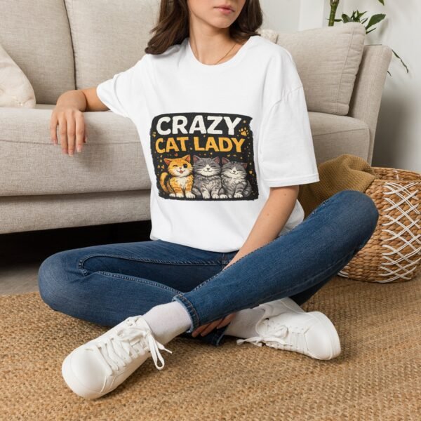 crazy cat lady women t shirt — cute retro cat graphic tee for cat moms