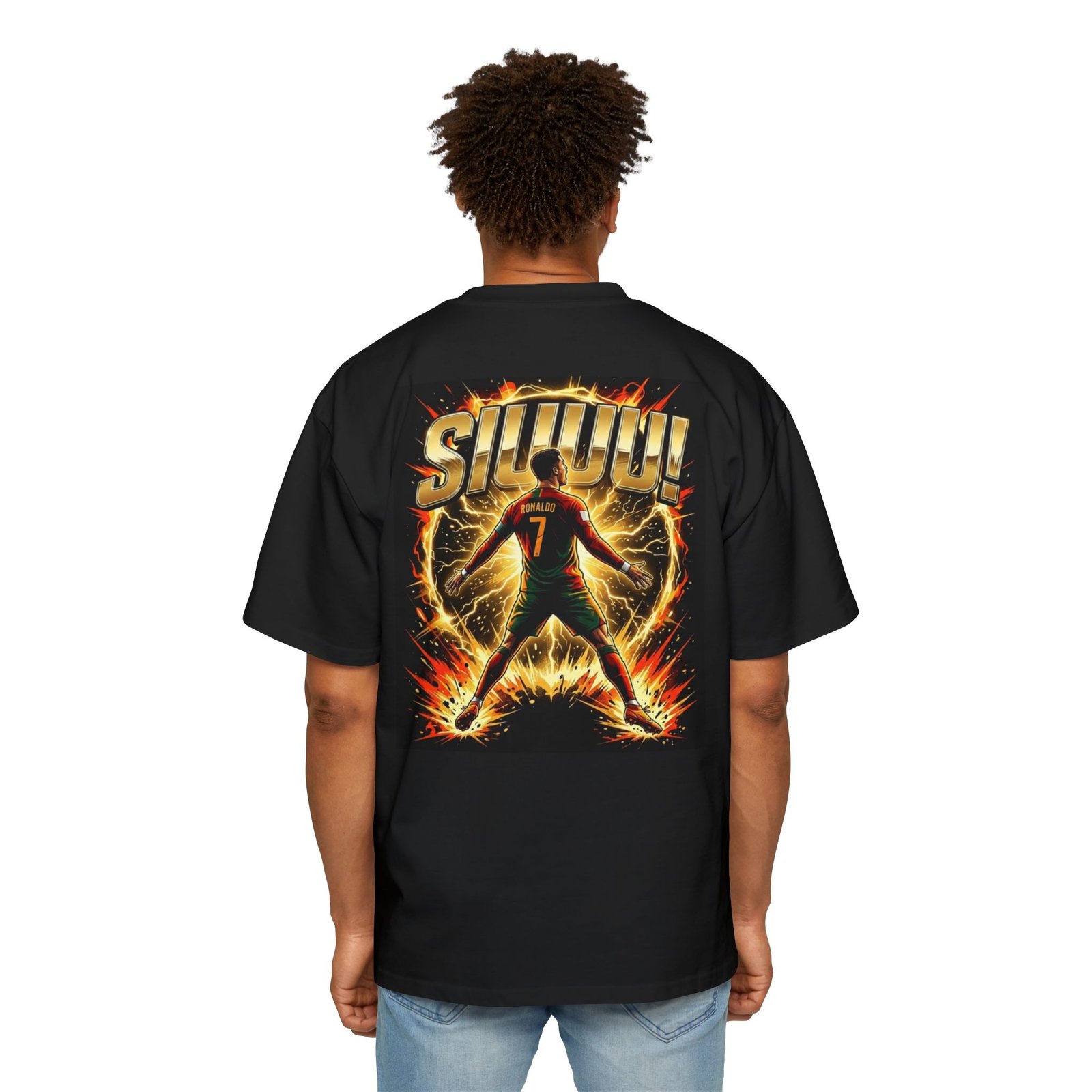 men's oversized t shirt — 'swoop' basketball player graphic tee