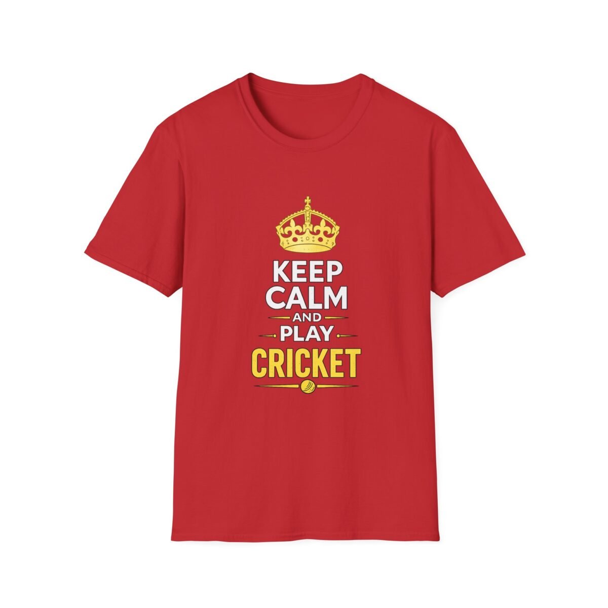 keep calm and play cricket unisex t shirt — cricket fan tee