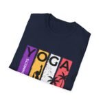 yoga connects women t‑shirt — mind body soul graphic tee