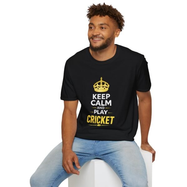 keep calm and play cricket unisex t shirt — cricket fan tee