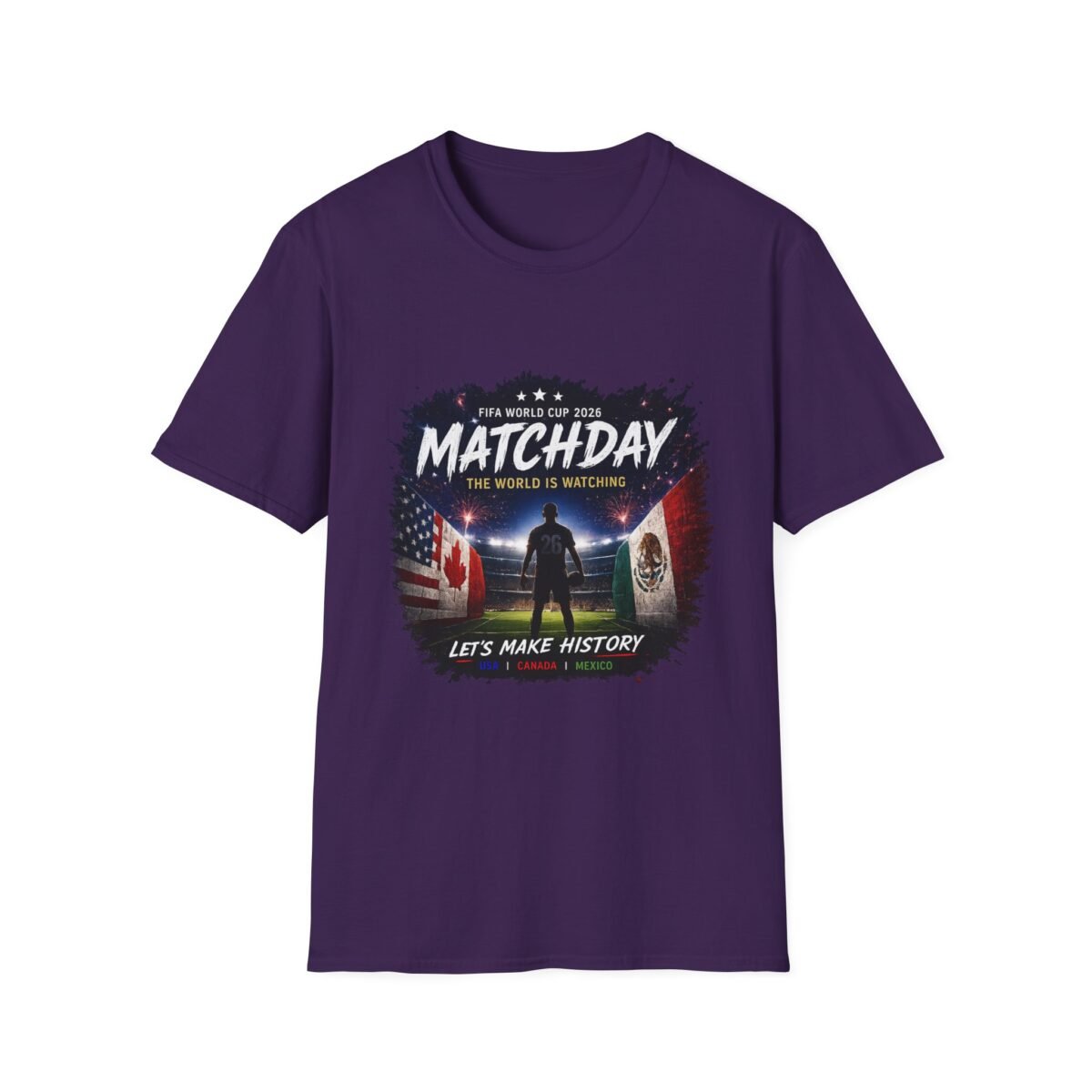 matchday soccer unisex t shirt — fifa world cup 2026 "the world is watching"