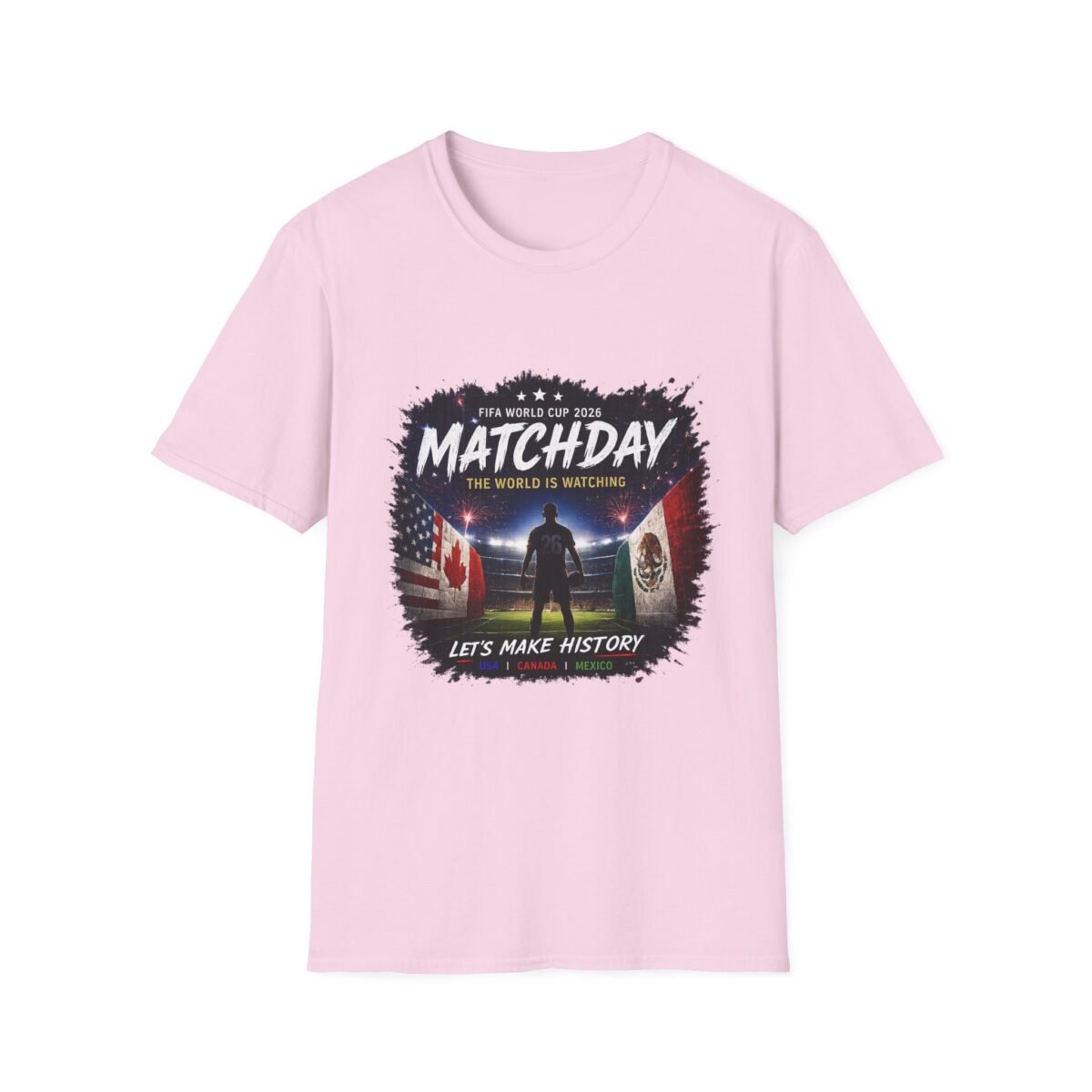 matchday soccer unisex t shirt — fifa world cup 2026 "the world is watching"