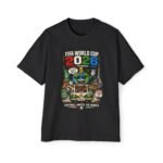 fifa world cup 2026 tee — football unites the world graphic men's oversized t shirt