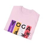 yoga connects women t‑shirt — mind body soul graphic tee