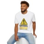 emotional damage unisex t shirt — warning sign graphic tee