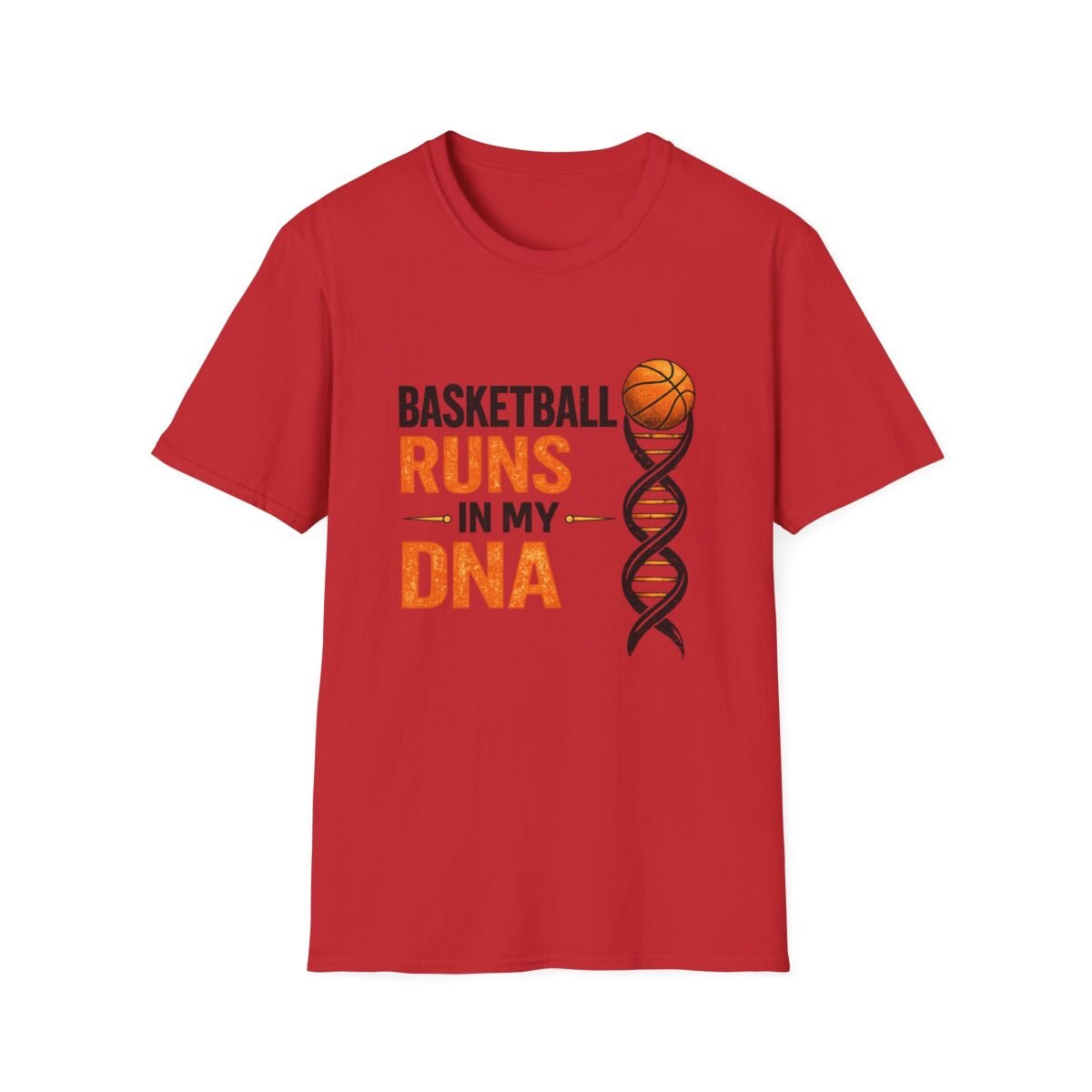 basketball runs in my dna unisex t shirt