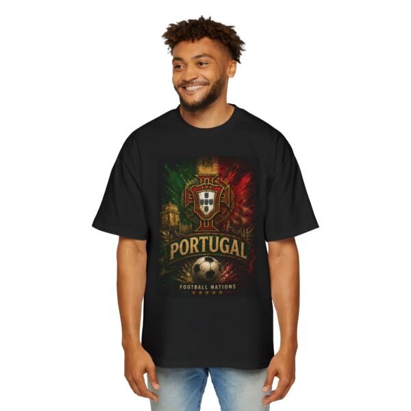 portugal football crest tee — men’s soccer jersey oversized t shirt