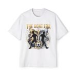 the goat era soccer tee — men’s oversized football t‑shirt