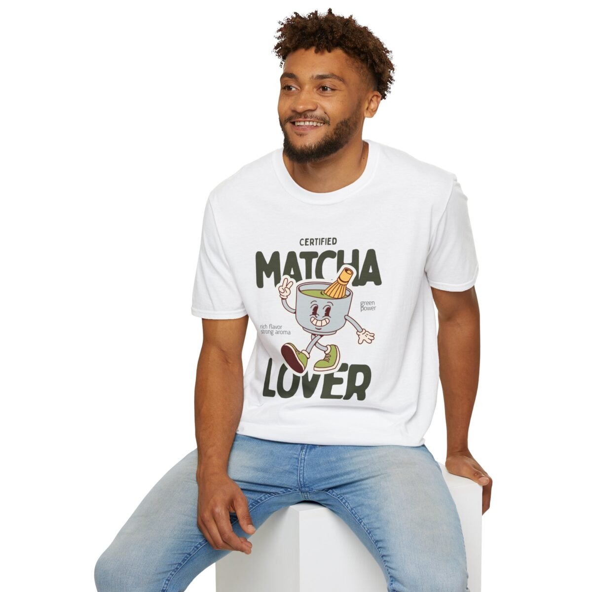 certified matcha lover unisex t shirt — cute matcha cup graphic for tea fans