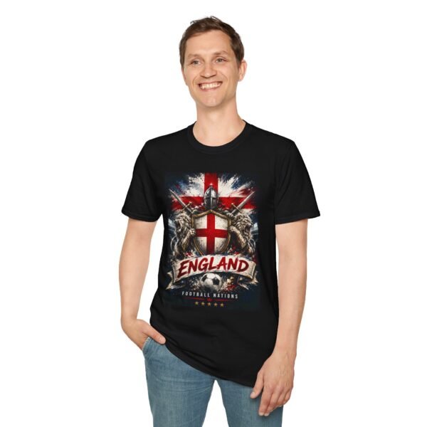 england football crest unisex t shirt — st. george shield & lions union jack tee