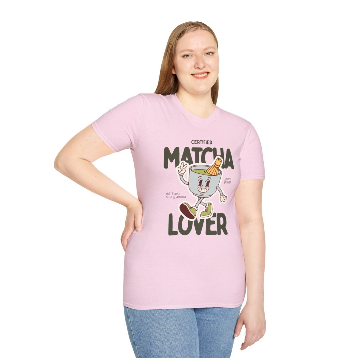 certified matcha lover unisex t shirt — cute matcha cup graphic for tea fans