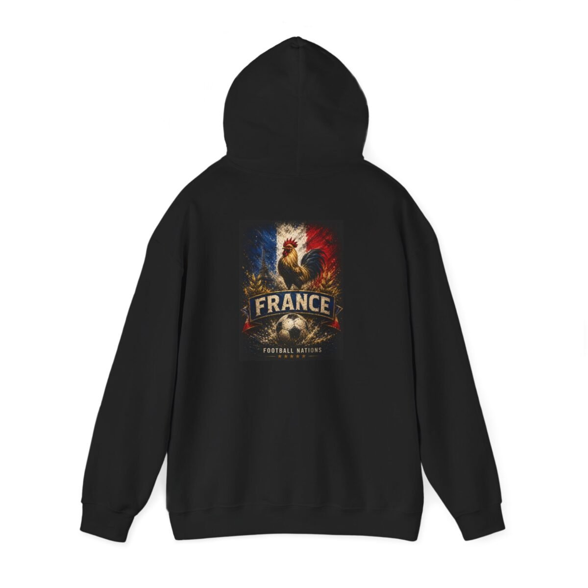 france soccer unisex hoodie – tricolor eagle football hoodie for fans