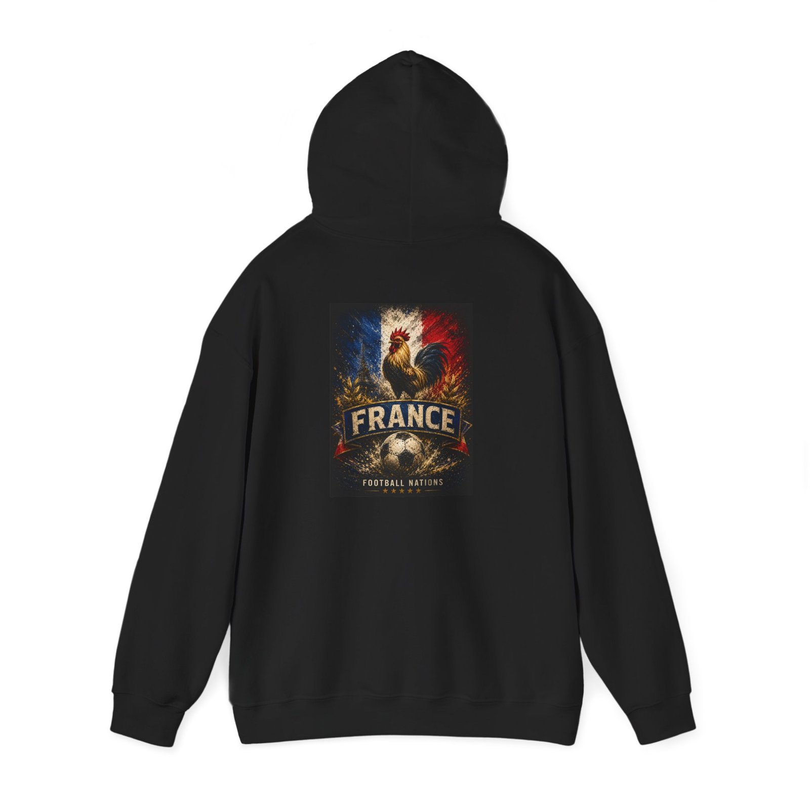france soccer unisex hoodie – tricolor eagle football hoodie for fans