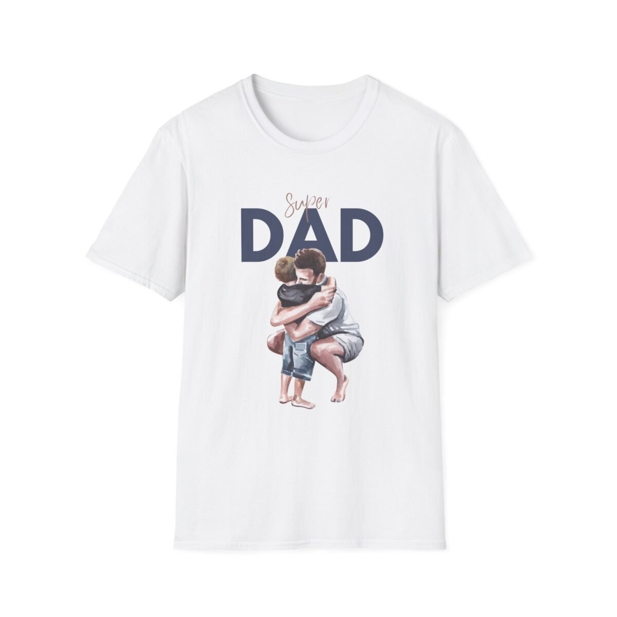 super dad unisex t shirt — father & child hug graphic tee, father’s day gift