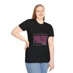 positive vibes unisex t shirt — retro pink box graphic tee