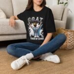 goat soccer unisex t shirt — 'touch of genius' argentina jersey fan tee