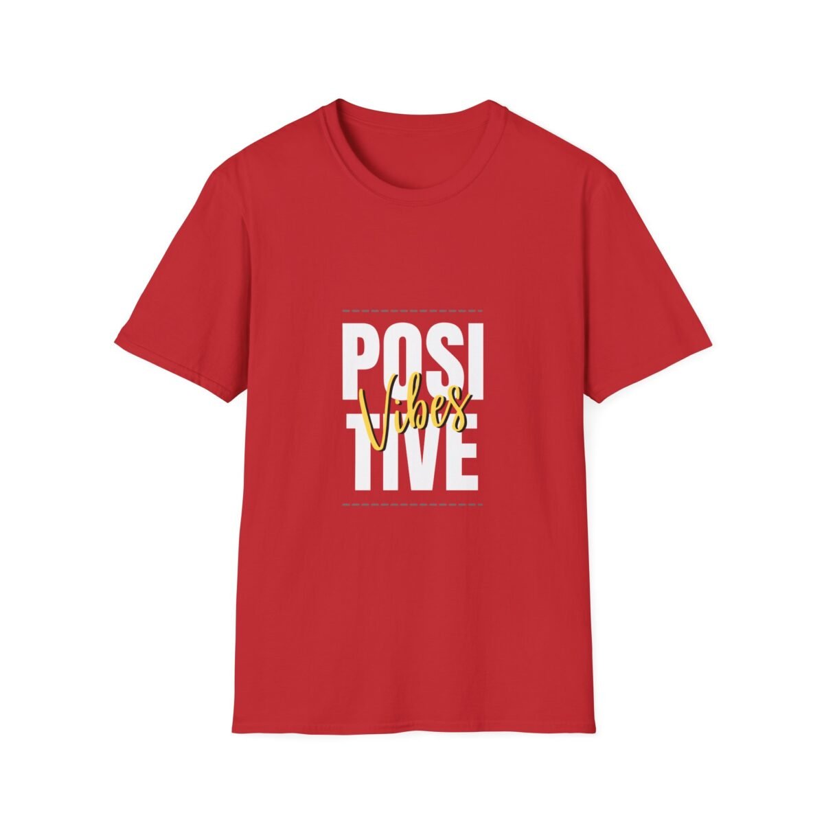 positive vibes unisex t shirt — bold graphic "positive" tee
