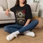 germany football unisex t shirt – deutscher fussball bund retro crest tee