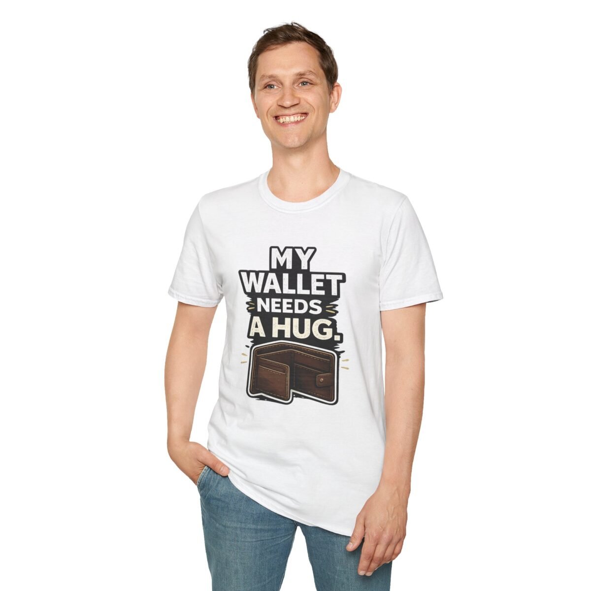 my wallet needs a hug unisex t shirt — funny wallet graphic tee