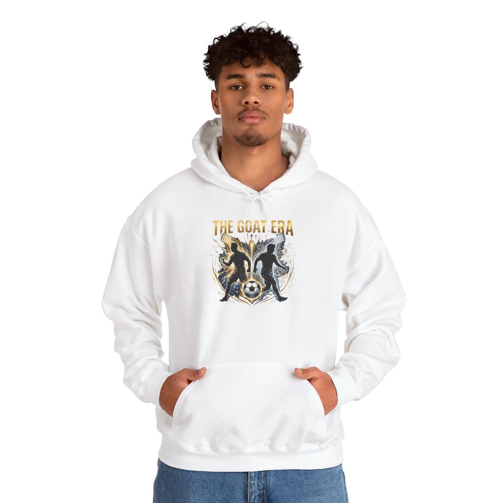 goat era soccer unisex hoodie — the goat era football sweatshirt