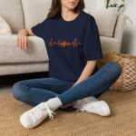 coffee heartbeat unisex t shirt — funny caffeine lover tee