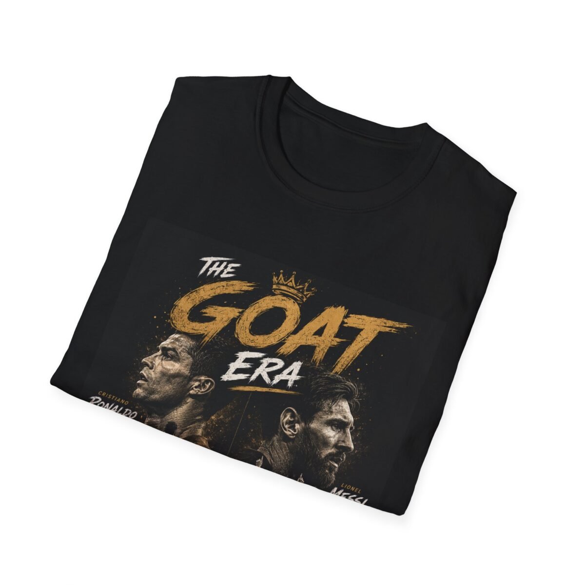 the goat era soccer unisex t‑shirt — legendary messi & ronaldo fan tee
