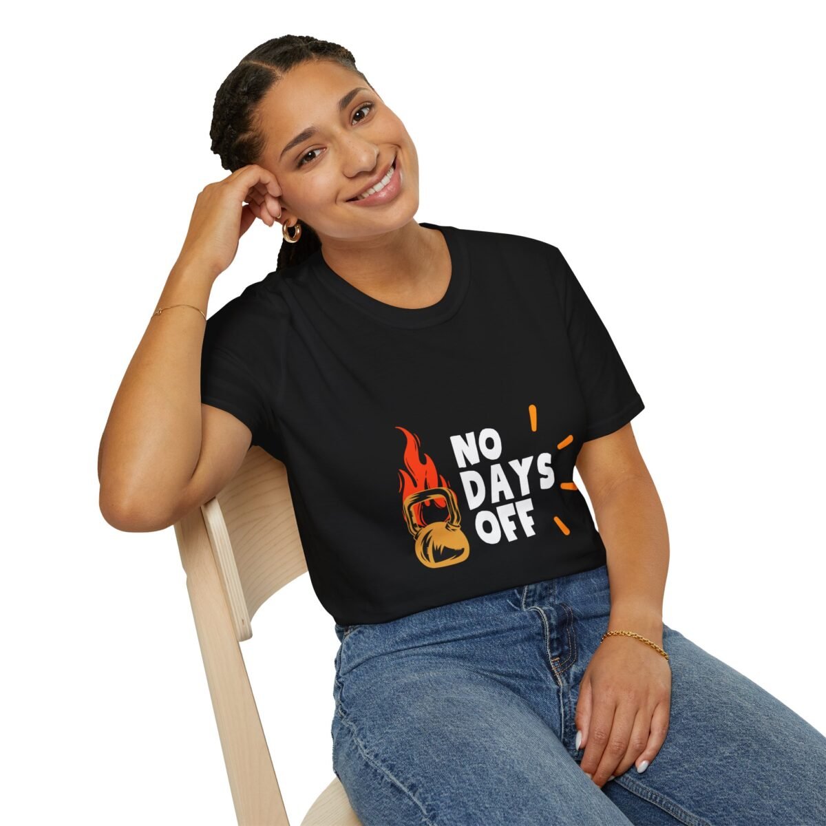 kettlebell on fire graphic unisex t shirt — fitness motivation workout tee