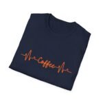 coffee heartbeat unisex t shirt — funny caffeine lover tee