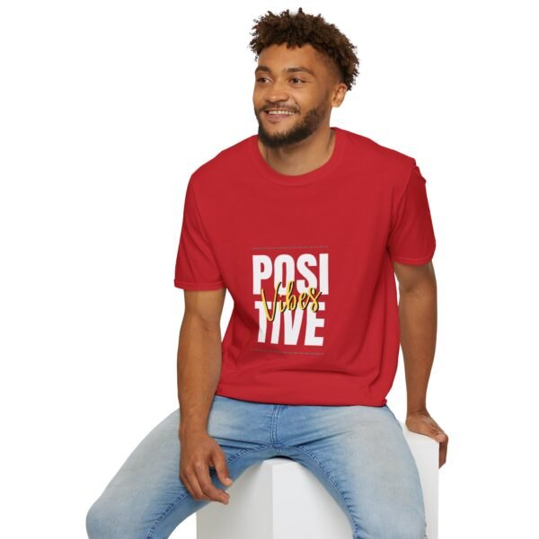 positive vibes unisex t shirt — bold graphic "positive" tee
