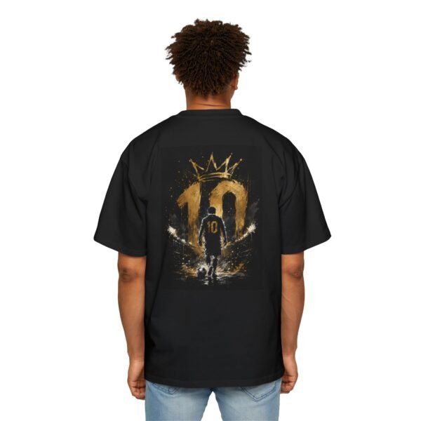 soccer king number 10 tee — men's oversized graphic jersey shirt