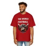 the world stops for football tee men's oversized t shirt