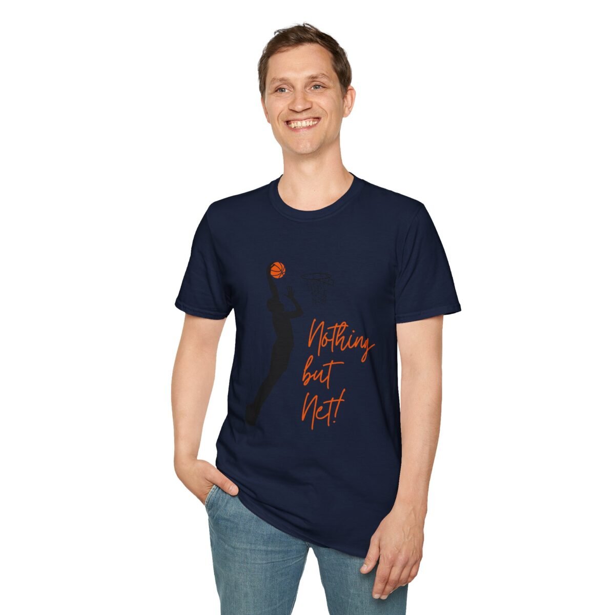 nothing but net basketball unisex t shirt — women's/unisex basketball tee