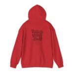 positive vibes only unisex hoodie — retro handlettered graphic smiley sweatshirt