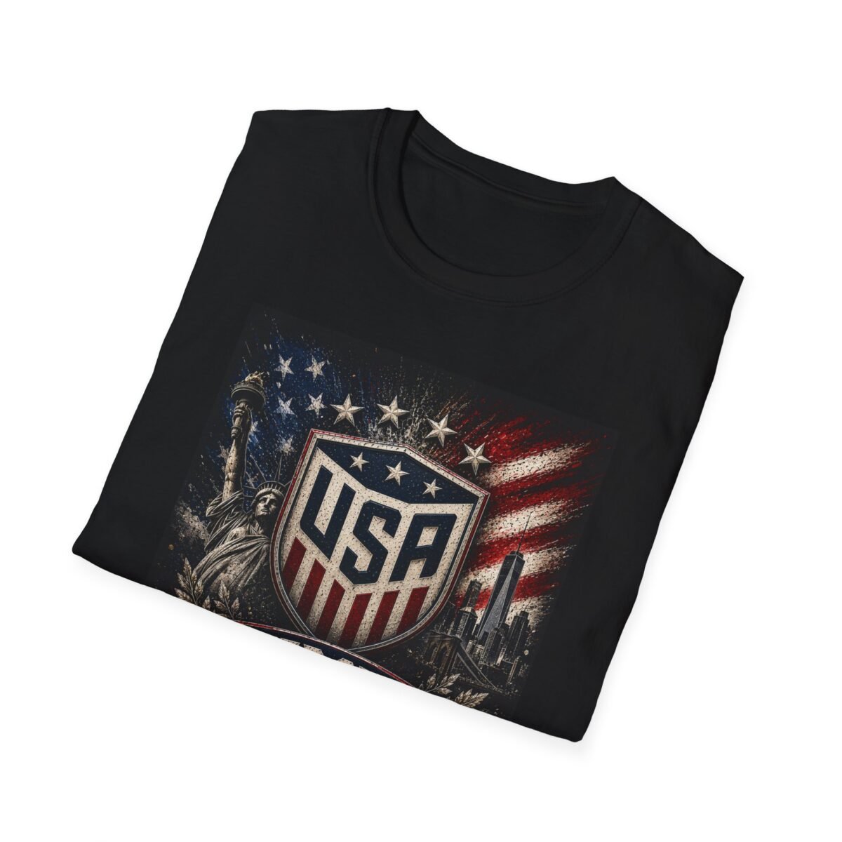 usa shield soccer unisex t shirt — united states football nation patriotic tee