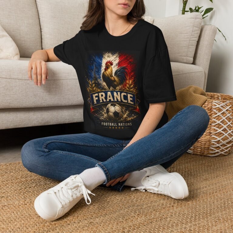 france rooster unisex t shirt — vintage tricolor football nation tee