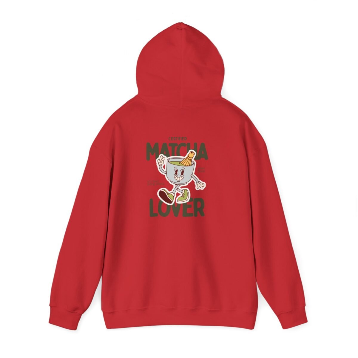 matcha lover unisex hoodie — cute retro matcha cup graphic sweatshirt