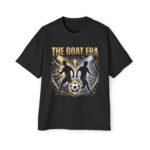 the goat era soccer tee — men’s oversized football t‑shirt