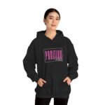positive vibes unisex hoodie — retro pink graphic pullover