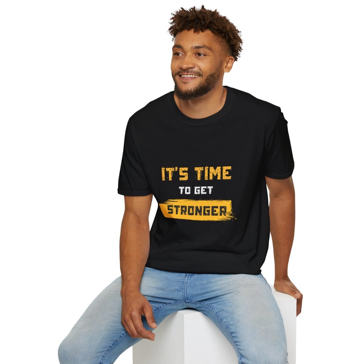 motivational 'it's time to get stronger' unisex t shirt