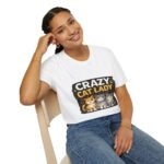 crazy cat lady women t shirt — cute retro cat graphic tee for cat moms