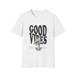 good vibes unisex t shirt — retro bold text graphic tee