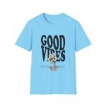 good vibes unisex t shirt — retro bold text graphic tee