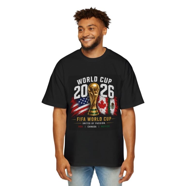 2026 fifa world cup tee — usa canada mexico world cup championship men's oversized t‑shirt