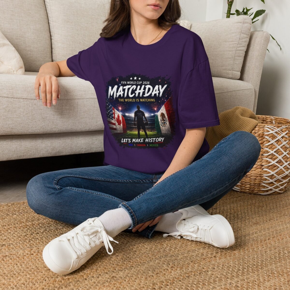 matchday soccer unisex t shirt — fifa world cup 2026 "the world is watching"