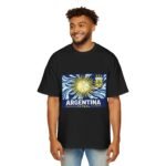 argentina futbol tee — retro suncrest soccer men's oversized t shirt
