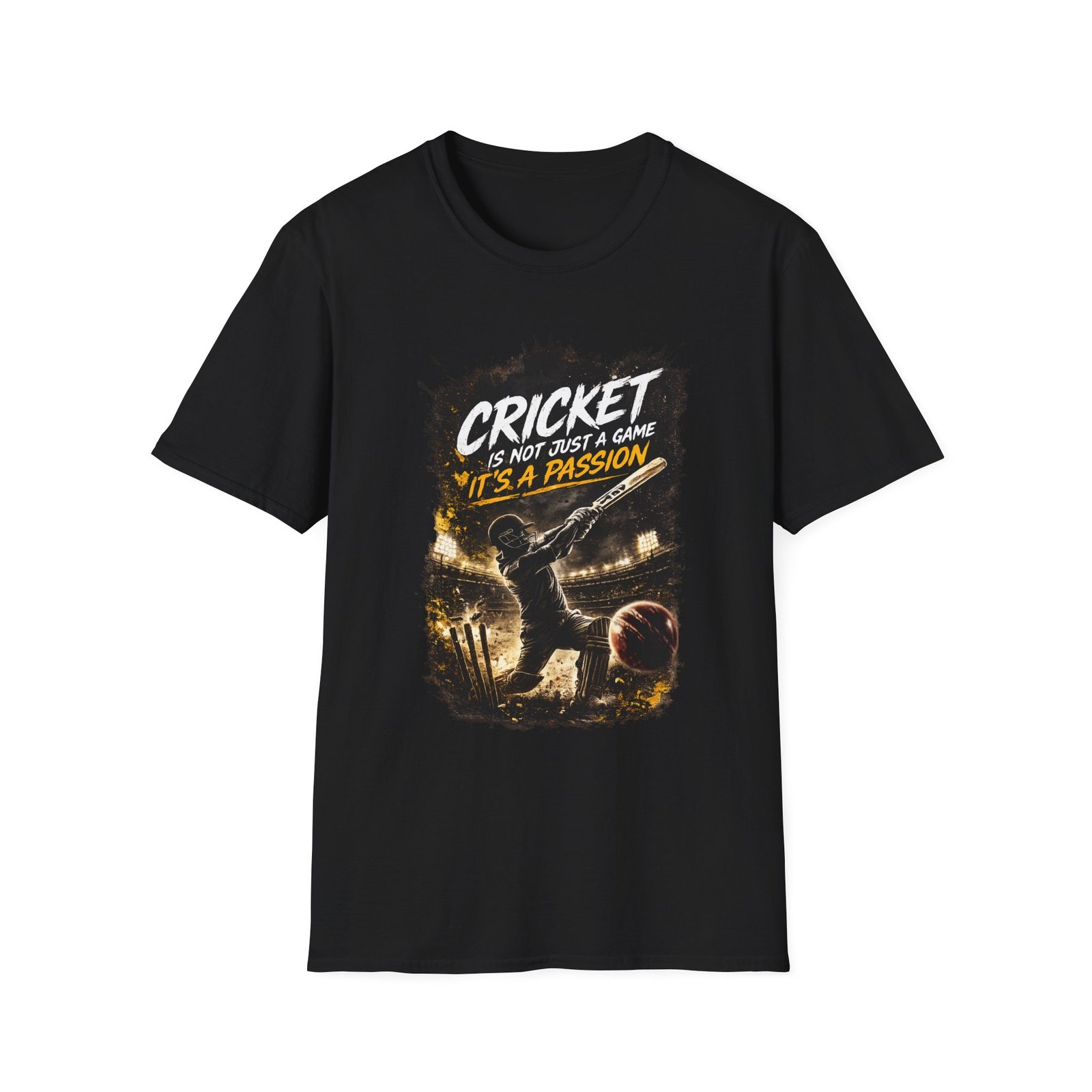 cricket is not just a game unisex t shirt — "it's a passion" cricket fan tee