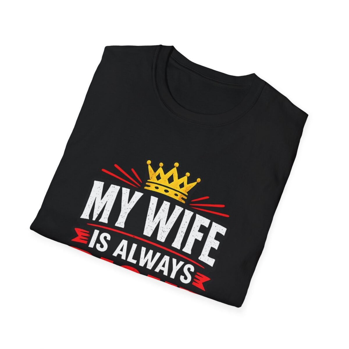 my wife is always right unisex t shirt